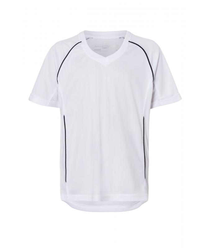 Maillot polyester enfant manches courtes